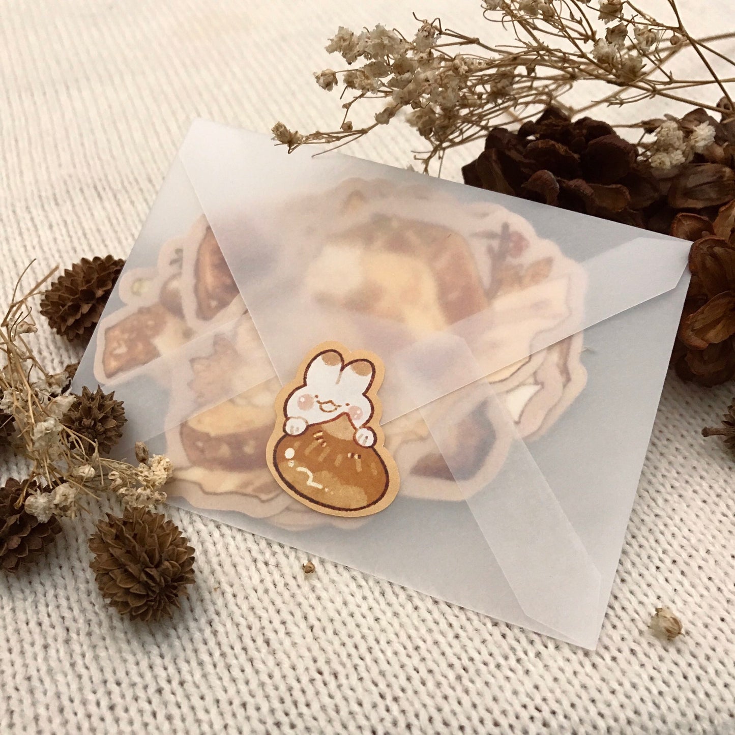 Autumn Dessert Bunny Sticker