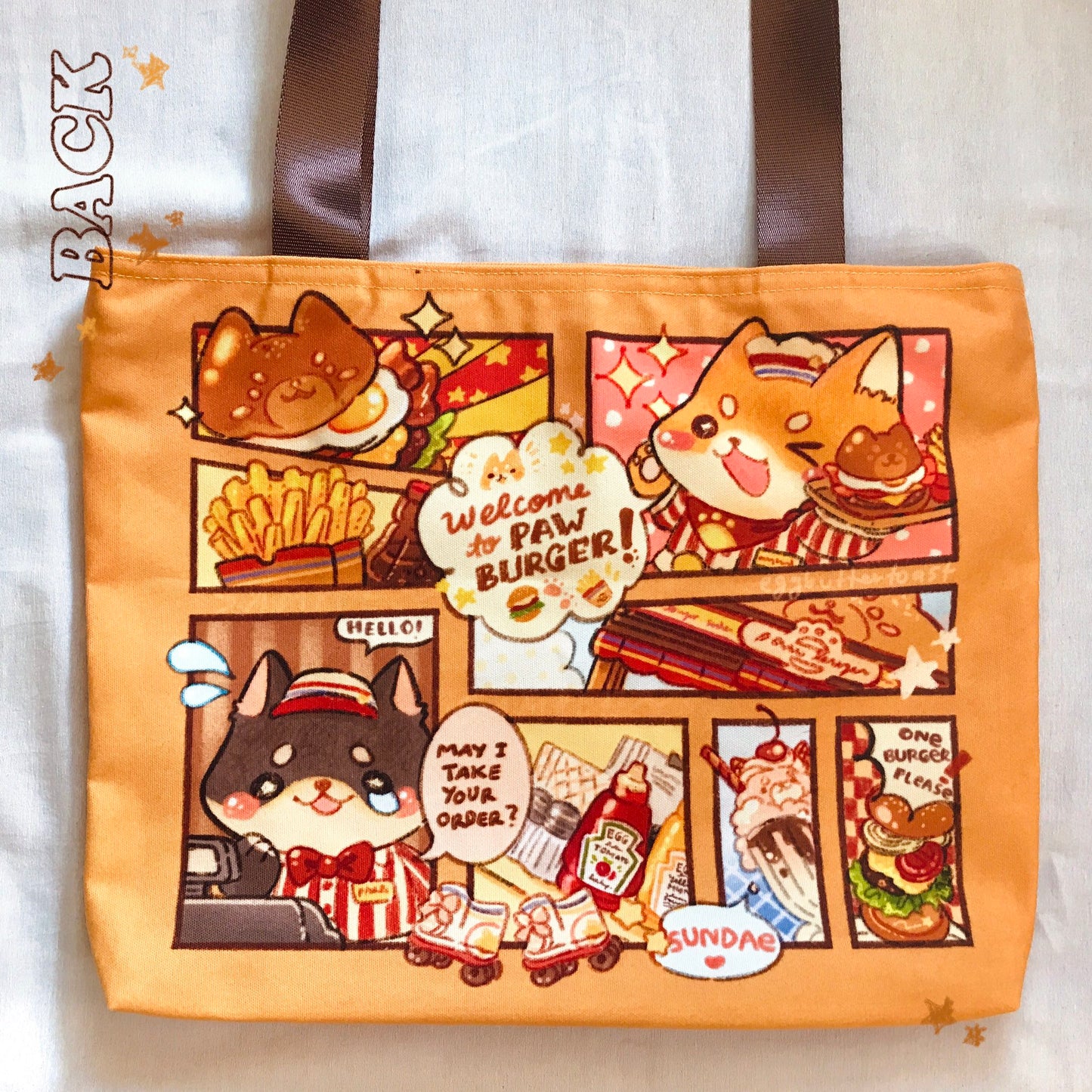 PAW BURGER TOTEBAG