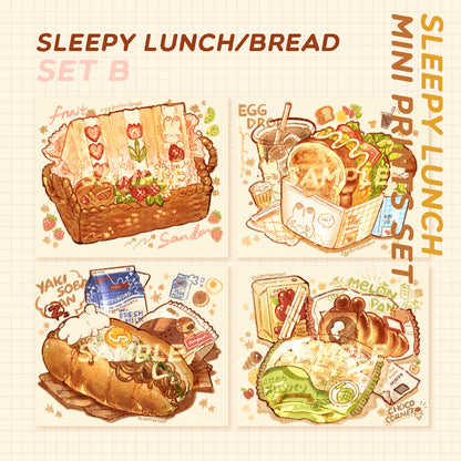 [SET] sleepy lunch prints