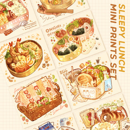 [SET] sleepy lunch prints