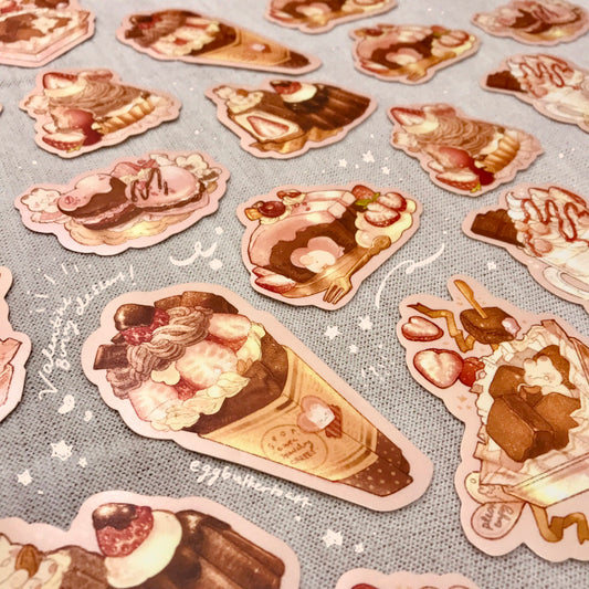 Valentine Dessert Bunny Sticker