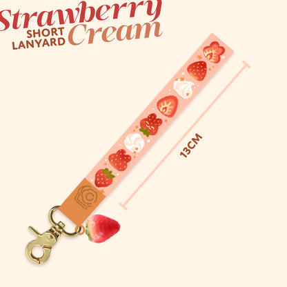 STRAWBERRY CREAM LANYARD