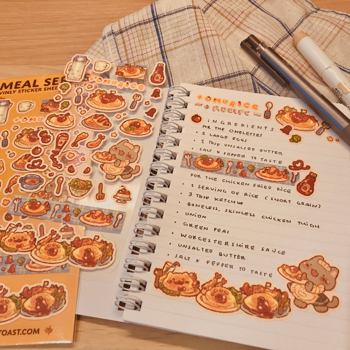 Meal series mini deco-sticker