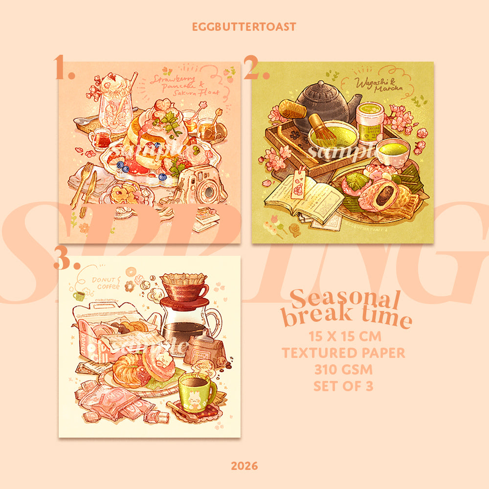 [BREAK TIME series] Spring ed. prints SET