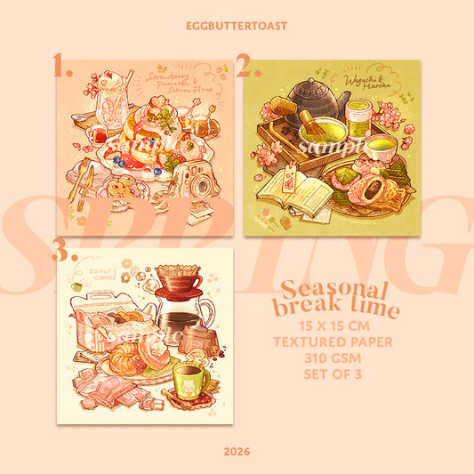 [BREAK TIME series] Spring ed. prints SET