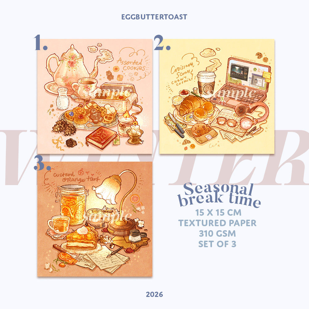 [BREAK TIME series] Winter ed. prints SET