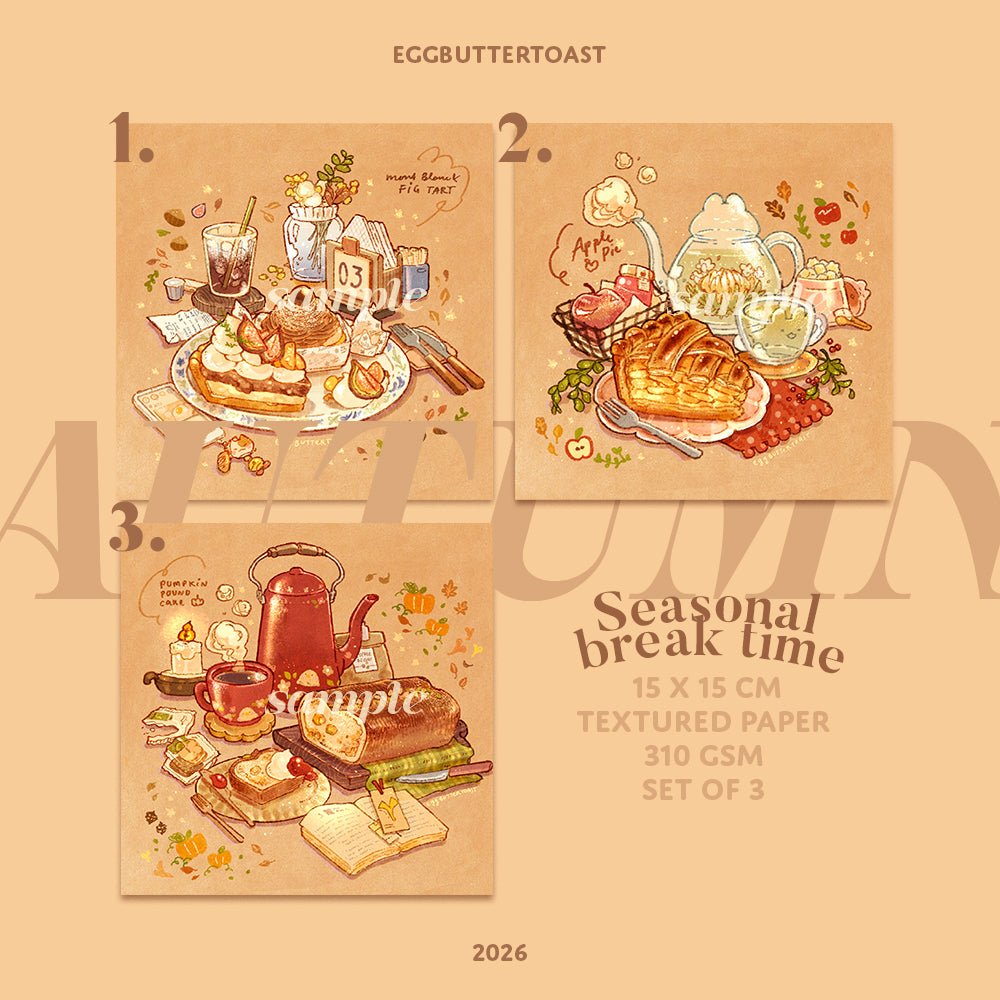 [BREAK TIME series] Autumn ed. prints SET