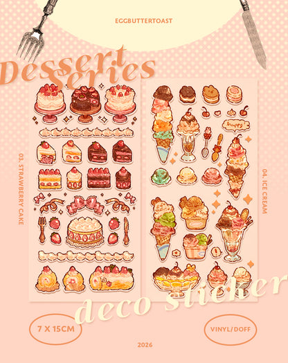 Dessert series mini deco sticker