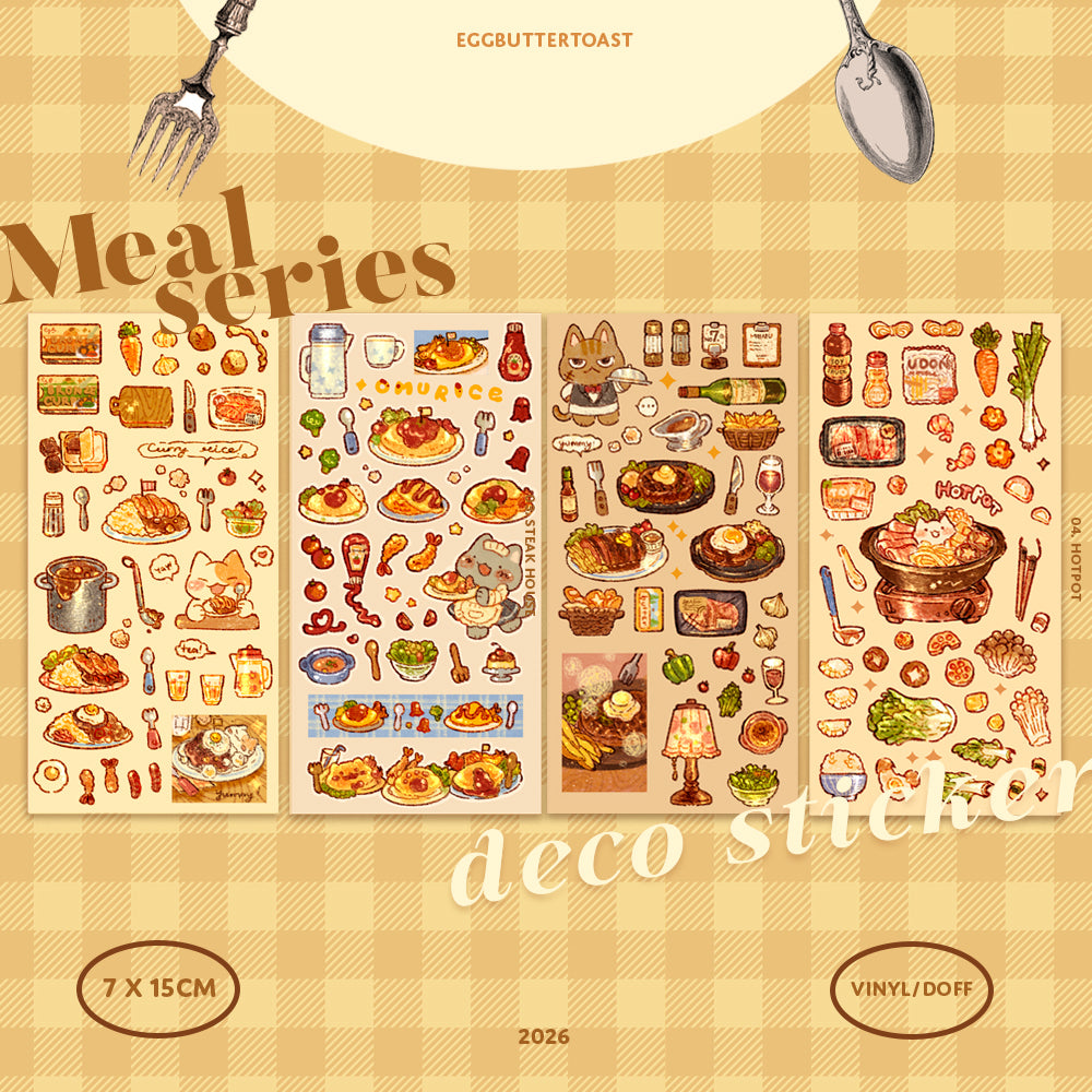 Meal series mini deco-sticker