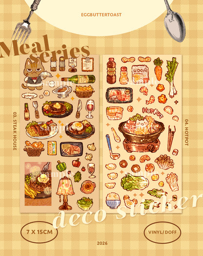 Meal series mini deco-sticker