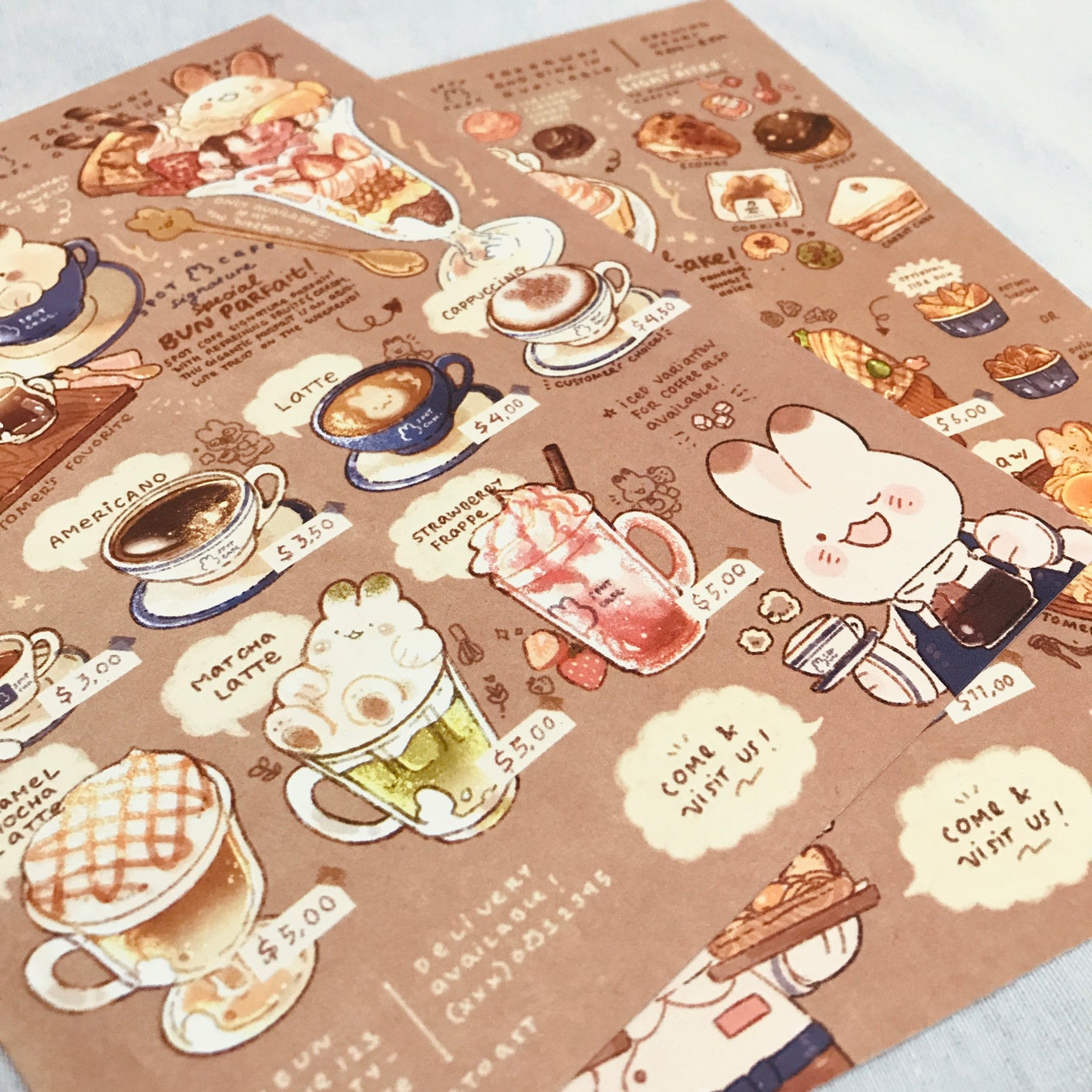 SPOT CAFE MENU PRINTS