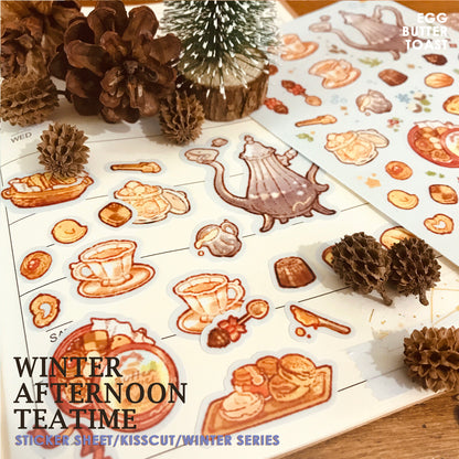 [SET] WINTER TEATIME prints and sticker