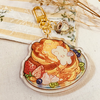 "Wake up, Sleepyhead!" BREAKFAST SET KEYCHAIN