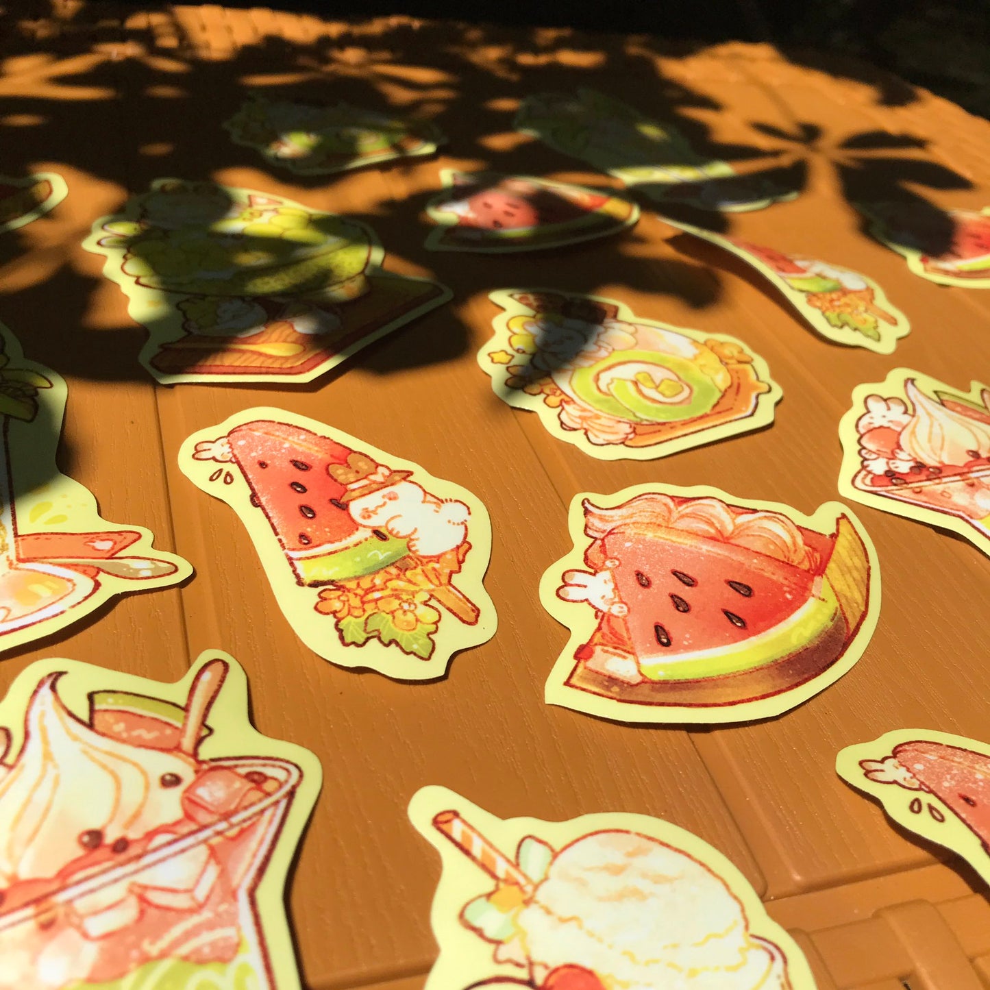 Summer Dessert Bunny Sticker