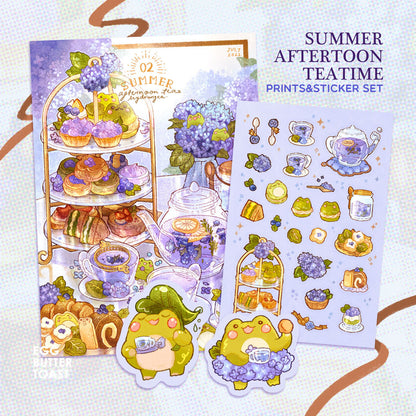 [SET] SUMMER TEATIME prints and sticker