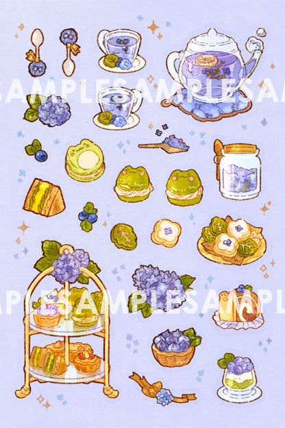 [SET] SUMMER TEATIME prints and sticker