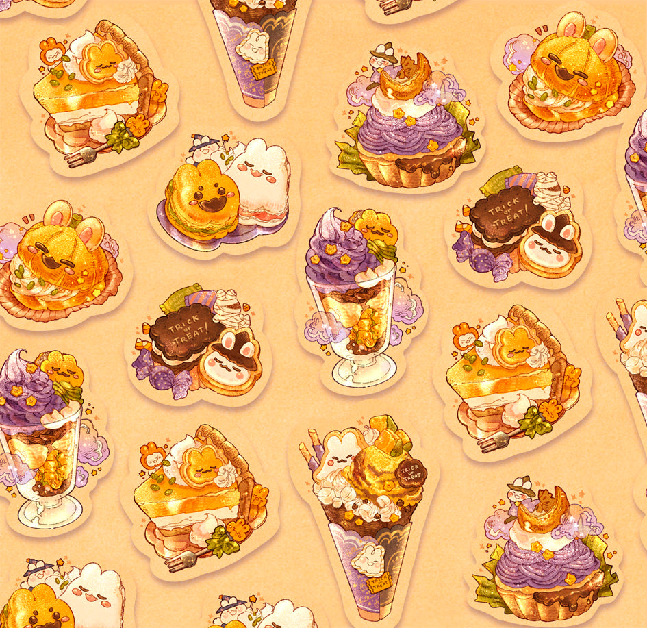 Halloween Dessert Bunny Sticker