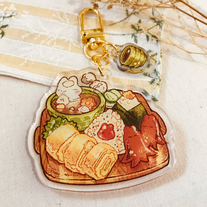 "Wake up, Sleepyhead!" BREAKFAST SET KEYCHAIN