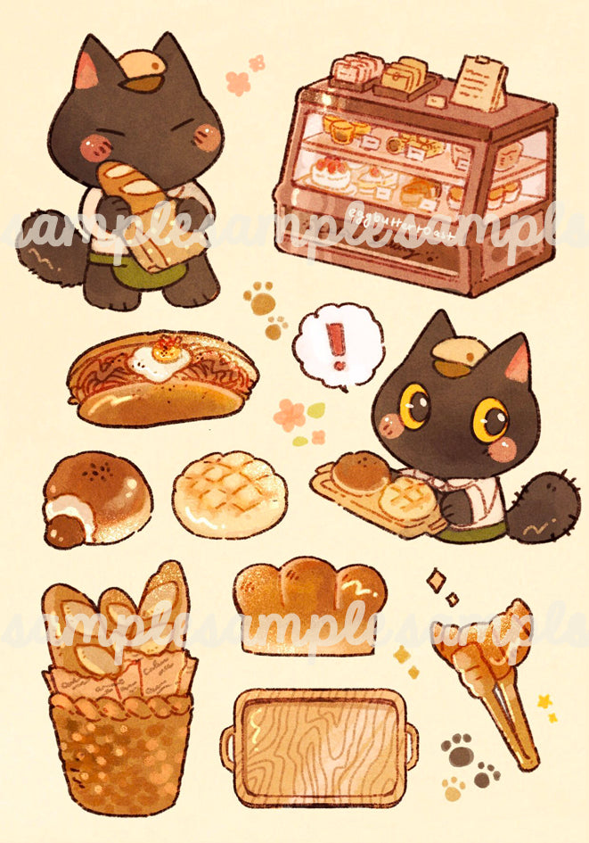 CALICO BAKERY STICKER SHEET
