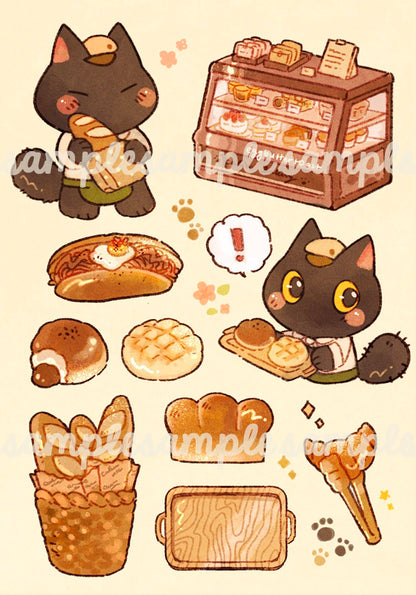 CALICO BAKERY STICKER SHEET