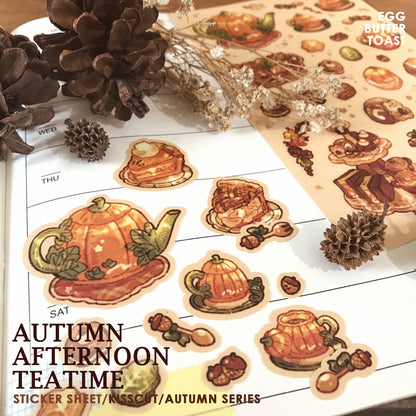 [SET] AUTUMN TEATIME prints and sticker
