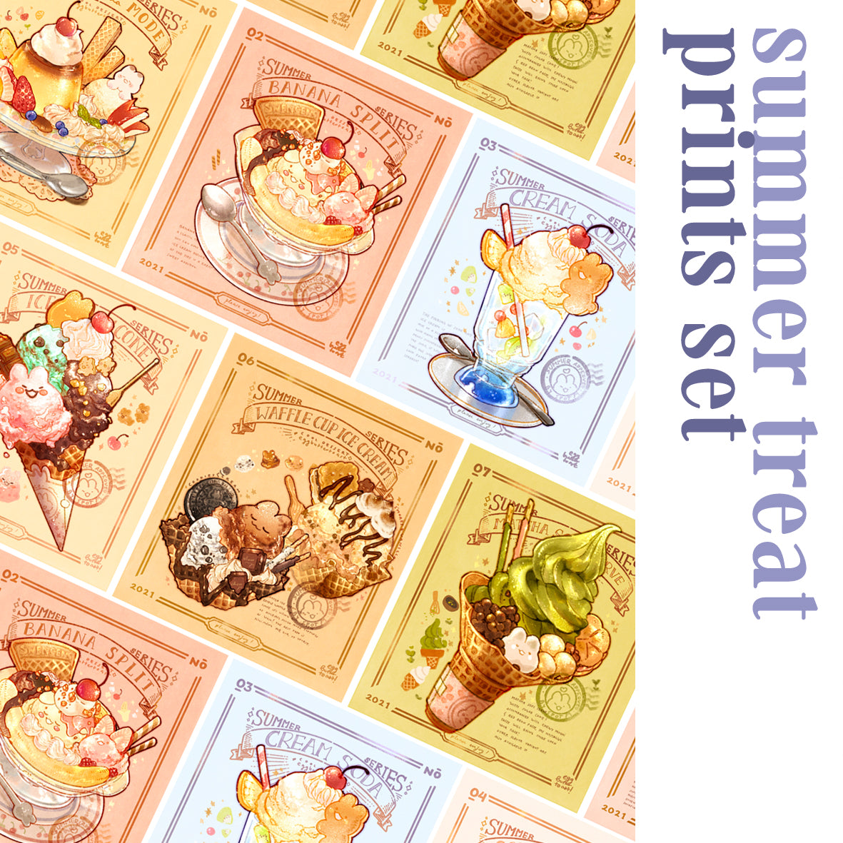 [SET] SUMMER TREATS prints