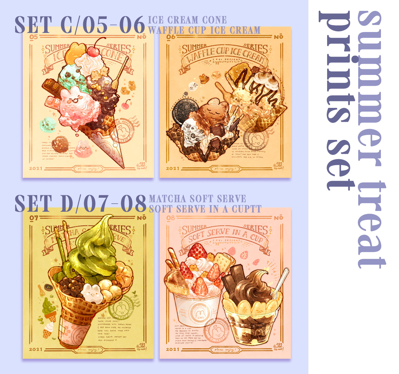 [SET] SUMMER TREATS prints